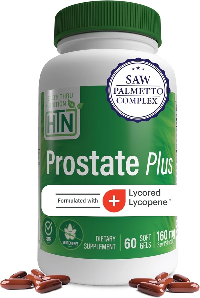 Saw Palmetto Extract、Lycopene as Lycored、Plant Sterols、硒、锌和南瓜种子 {完全前列腺支持}