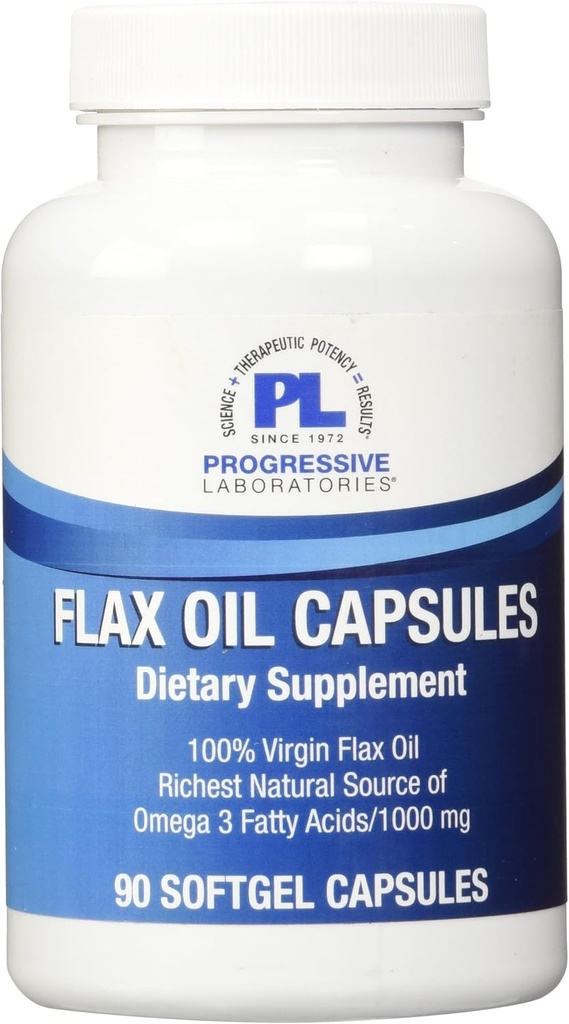 累进实验室 Flax Oil Capsules 补编,1000毫克,90个