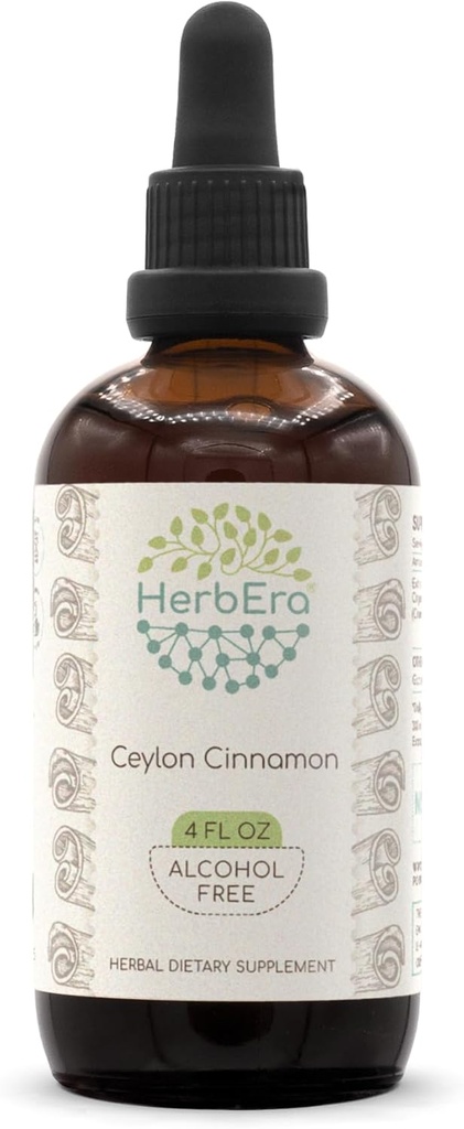锡兰桂B120 无酒精草药提取丁香,集中液滴天然桂(Cinnamomum Verum) (4 fl oz)