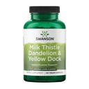 Swanson Milk Nitle, Dandelion & Yellow Dock - 草药肝脏支持补充剂 - 自然补充剂帮助维持总体健康和福祉 - (120 Capsules) (1 Pack)