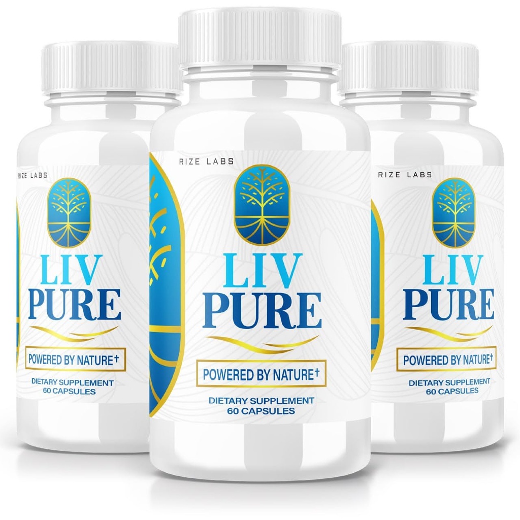 rize 实验室 - LivPure Powered by Natural - 高级公式 - 纯支持liver支持的饮食补充,extra strong, Vegan,liver函数药(180 Capsules)