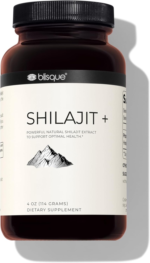 Blisque - 纯喜马拉雅有机物 Shilajit 抽取粉末 真实和自然 含有富尔维奇酸和跟踪矿物 → 228 服务 → 7.5个月供应