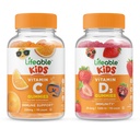 活生生的维生素D儿童+维生素C儿童,Gummys Bundle - 大品尝,维生素补充,Gluten Free,GMO Free,Chewable Gummy