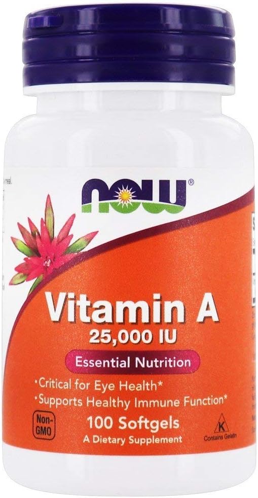 现在食品 - 维生素A 25000 IU - 100 Softgels