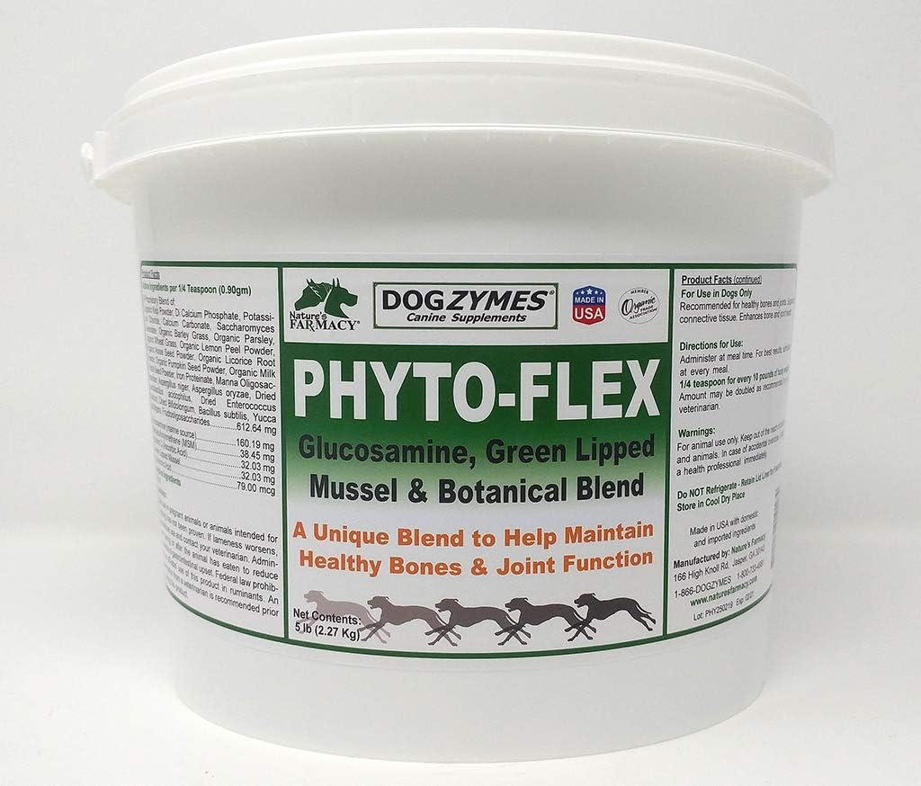 Dogzymes Phyto Flex - Glucosamine,Chondroitin,MSM和Hyaluronic酸... (5英镑)