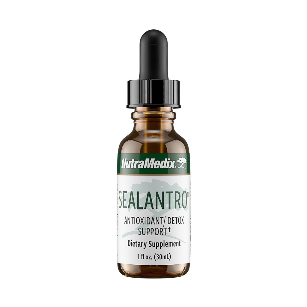 NutraMedix Sealantro - 身体解毒剂和抗氧化剂补充剂 - 氯氏菌,太平洋冷水红海藻和Cilantro 提取剂 - 草药解毒方(1oz)