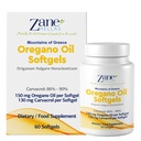 130 mg Carvacrol - 每软胶150 mg Oregano Oil. 世界最高浓度 Oregano油囊。 Zane Hellas Oregano Oil. Softgel包含30%的希腊Oregano基本油. 60 Softgels.
