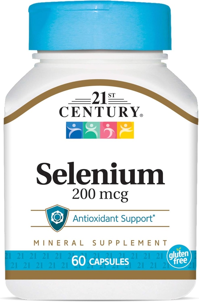 21世纪硒 200Mcg Capsules, 60 Counter (Pack of 2)