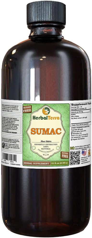 苏玛(Pfaffia panapulata) Glycerite, 干根无酒精液体提取物(Brand name:Herbalterra, proudly made in USA) 32 fl.oz(0.95 升)