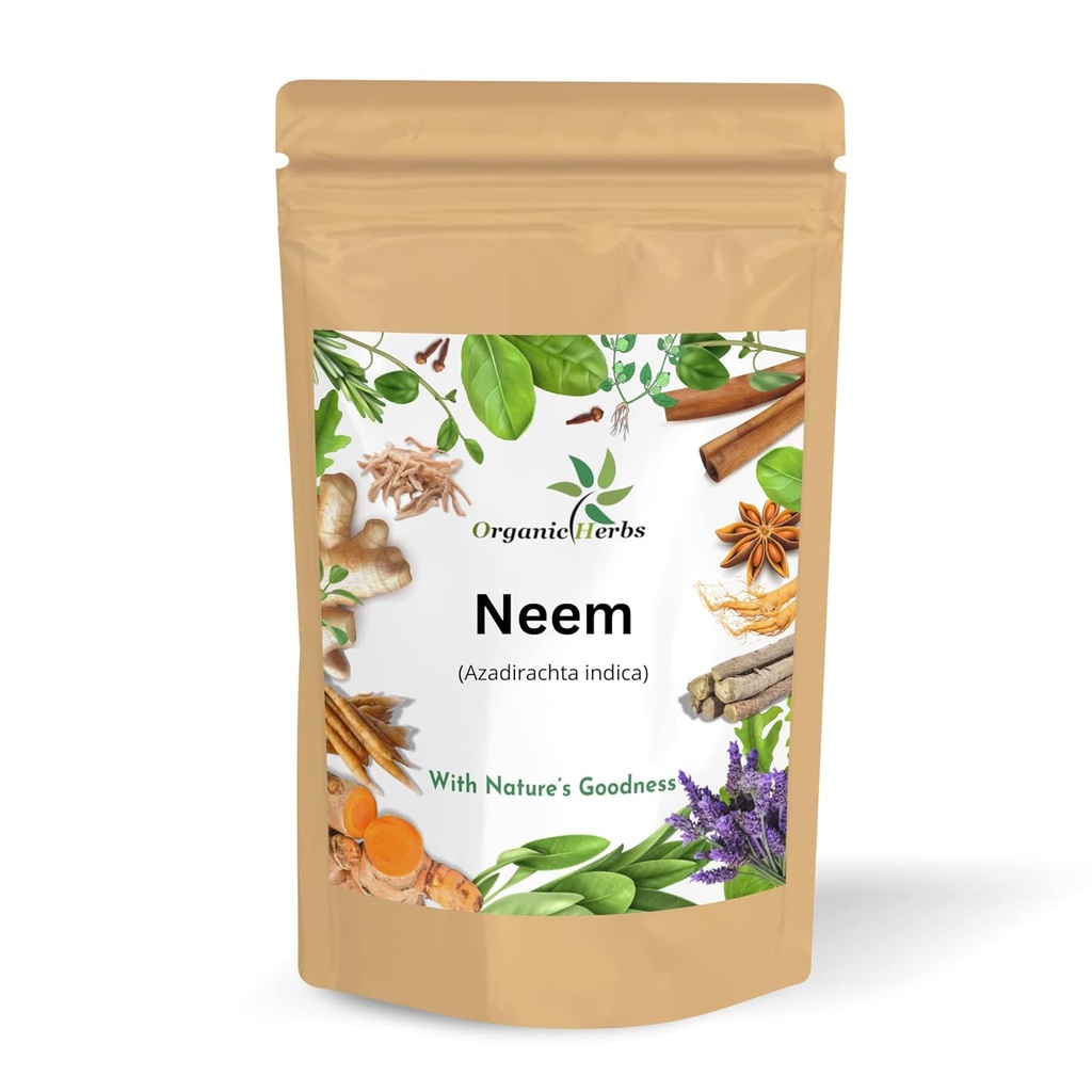 纯和天然 Neem leaders Powder for Pomple-free clear skin, 丝绸毛发和毛发清洁剂. (Neem Leaf Powder 145gm/5Oz).