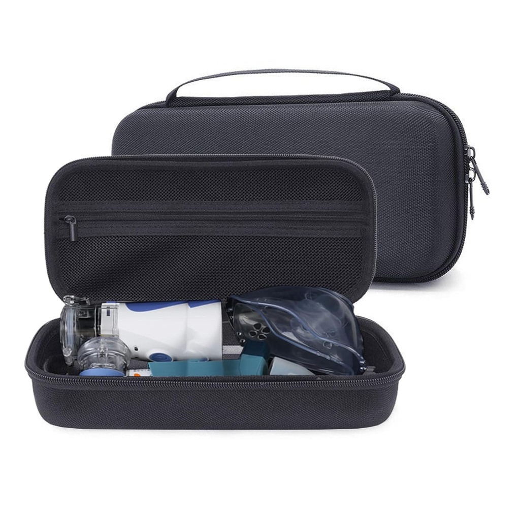携带行李旅行 组织包持器与Nebulizer Machine、Asthma Inhaler Spacer for Kids and Adults, Ventolin Masks, Allergy Meds, Mask 兼容