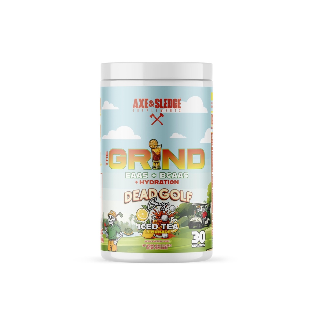 Axe & Sledge The Grind 基本氨基酸 → EAA & BCAA 粉末 → Muscle Recovery & Electrolytes for Hydrition → 无兴奋剂 → Vegan → 30 services, Dead Golf Guy – 30 services, Dead Golf Guy – 电解液 → 电解液 → 无兴奋剂 → Vegan → 30 services, dead Golf Guy