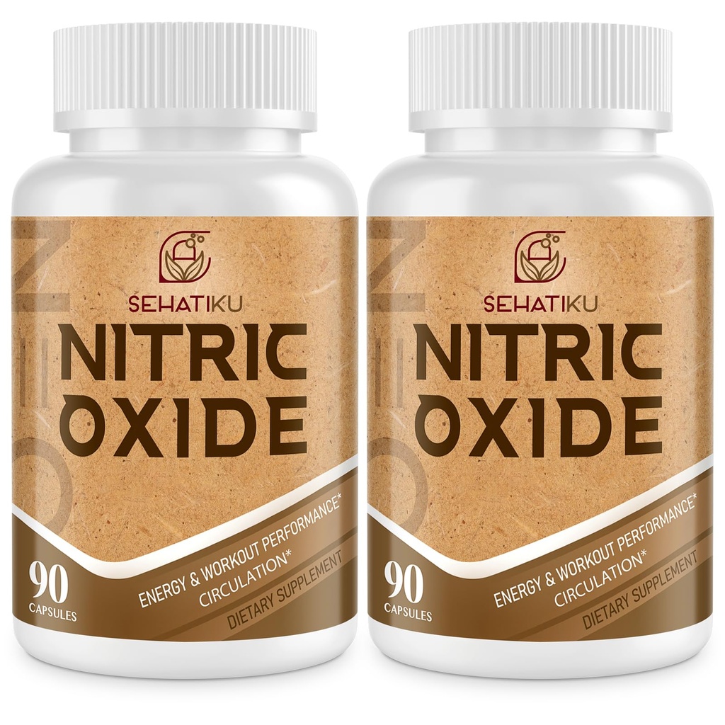 Nitric Oxide 补充剂, Nitric Oxide Buster & 6-in-1 Phytonutrient Blend for Heart, Flow, Imune - 90 Capsules (2瓶)