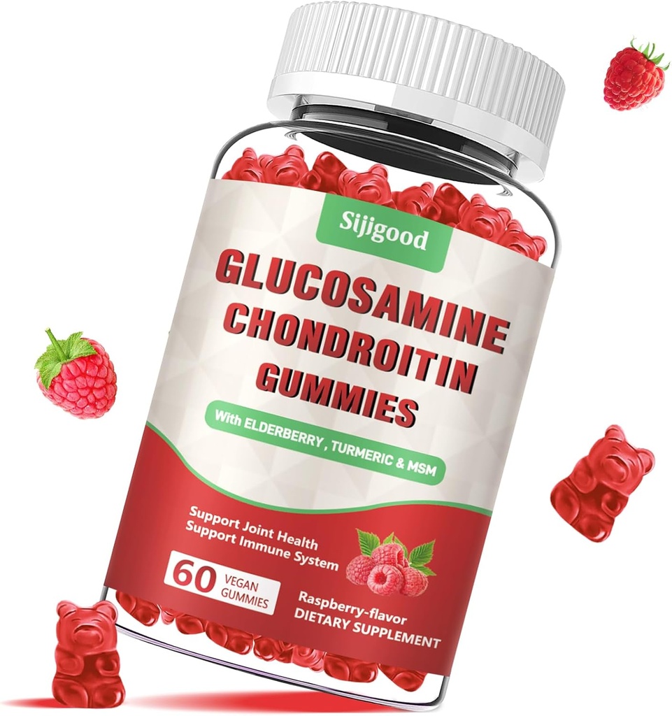 Glucosamine Chondroitin Gummys 与成人MSM -- -- 外Strength 联合健康和灵活性、抗氧化剂和免疫支持补充,60项