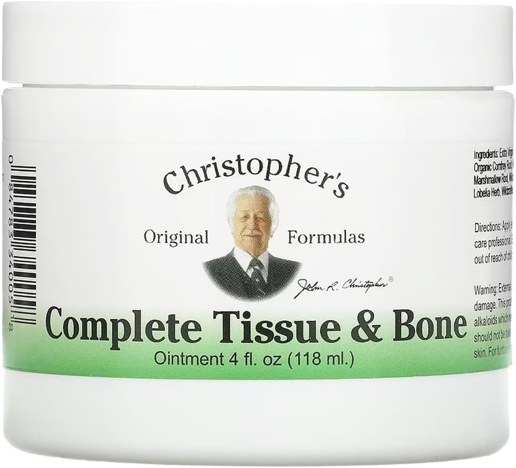 克里斯托弗的原始公式 完整的组织与骨膏, 肌肉和联合支持草药主题, 4 fl oz