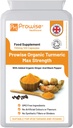 有机涡轮曲霉素 720mg - 120 Capsules 有机涡轮曲霉素和黑胡椒 Capsules 高强度 Vegan & 蔬菜涡轮曲霉素补充剂