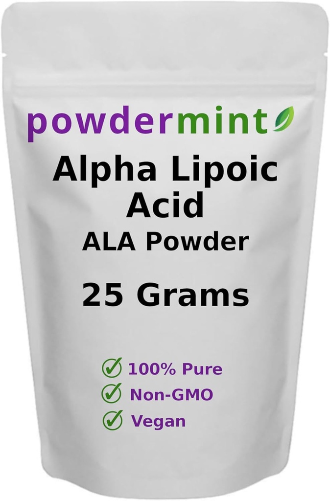 Alpha Lipoic酸粉(RS-ALA,纯ALA)(多尺寸)抗氧化剂(ALA粉)