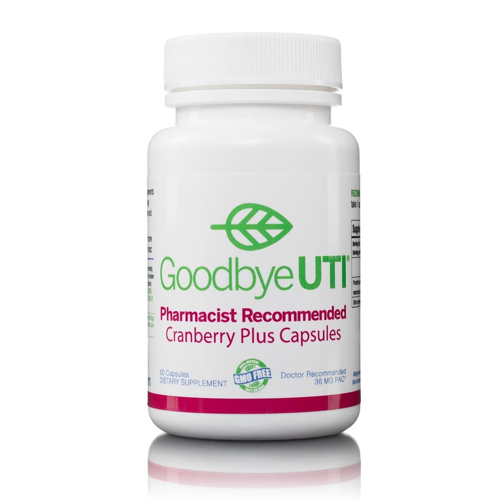 Cranberry Plus - 原始36mg PAC 以封面表格形式交付的 Urinary Tract 最高水平保护,无添加剂,30天供应,药剂师推荐