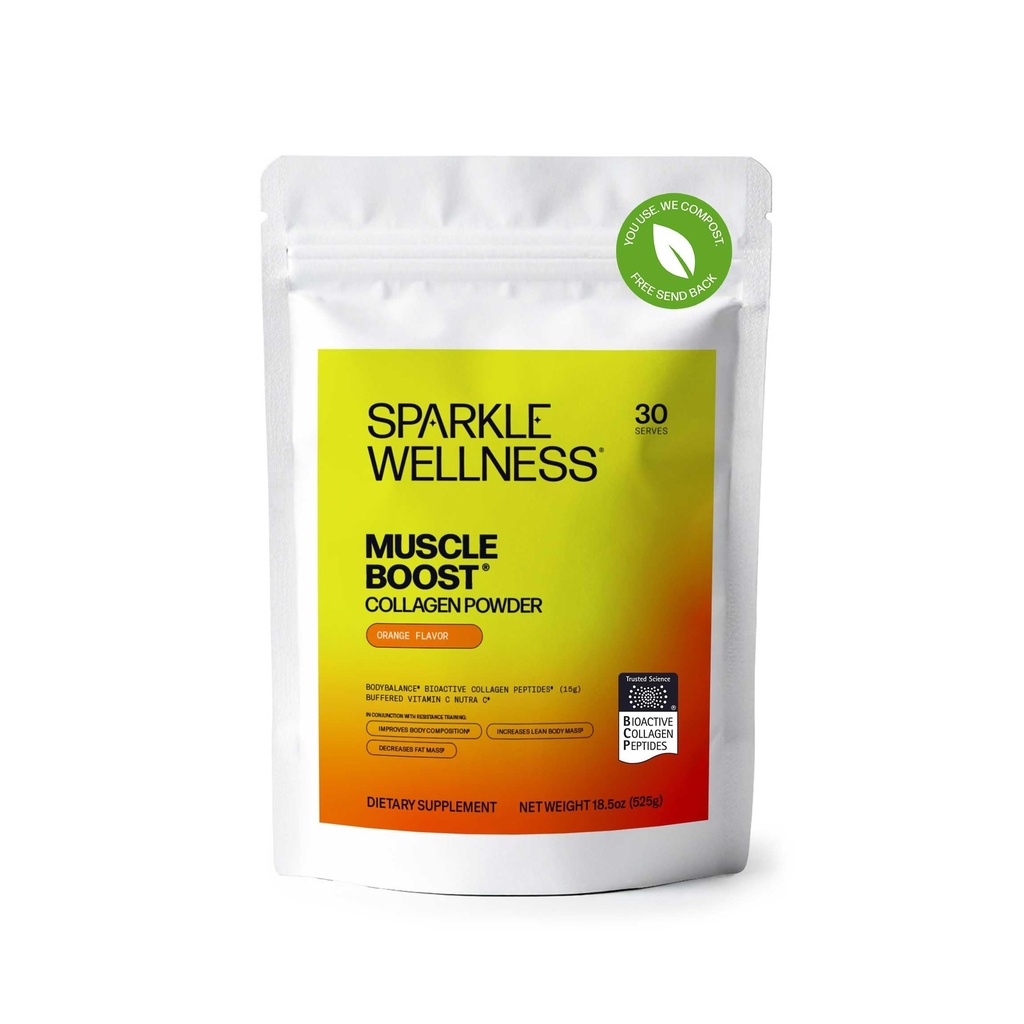 Sparkle Wellness Muscle boost (Orange) [30-Serves] | Collagen 配有水解体BABLANCE Collagen Peptides & 增压维生素C  Improve  Improve  Improve  Improve  Improve  Improve  Improve  Improve  Improve  Improve  Improve