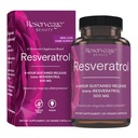 储备美人,Reveratrol 500 mg,心脏和细胞健康抗氧化剂补充剂,支持健康老龄化和免疫系统,Paleo, Keto, 30 Capsules