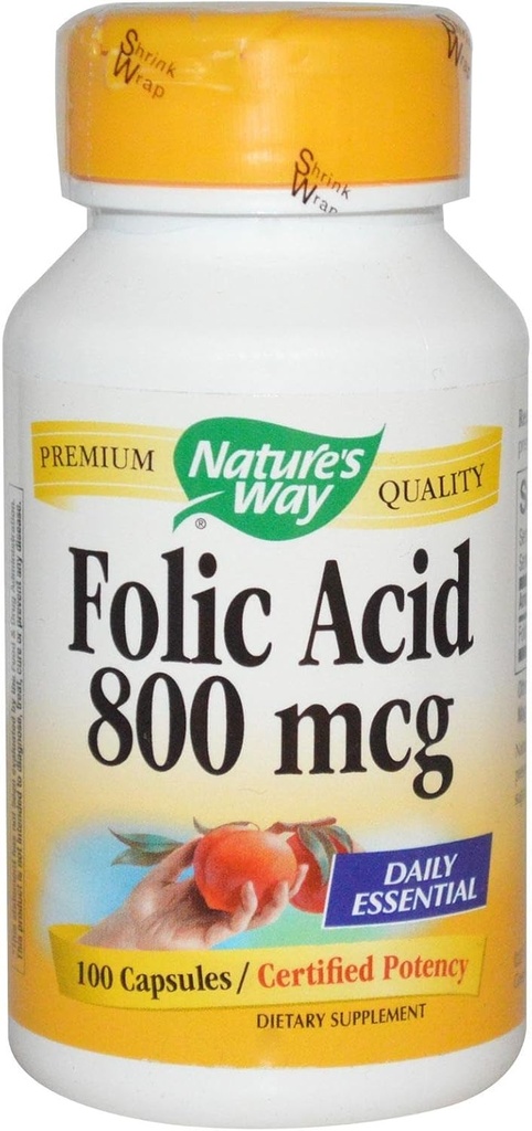 自然之道 叶酸800mcg 100 Capsules(2包)