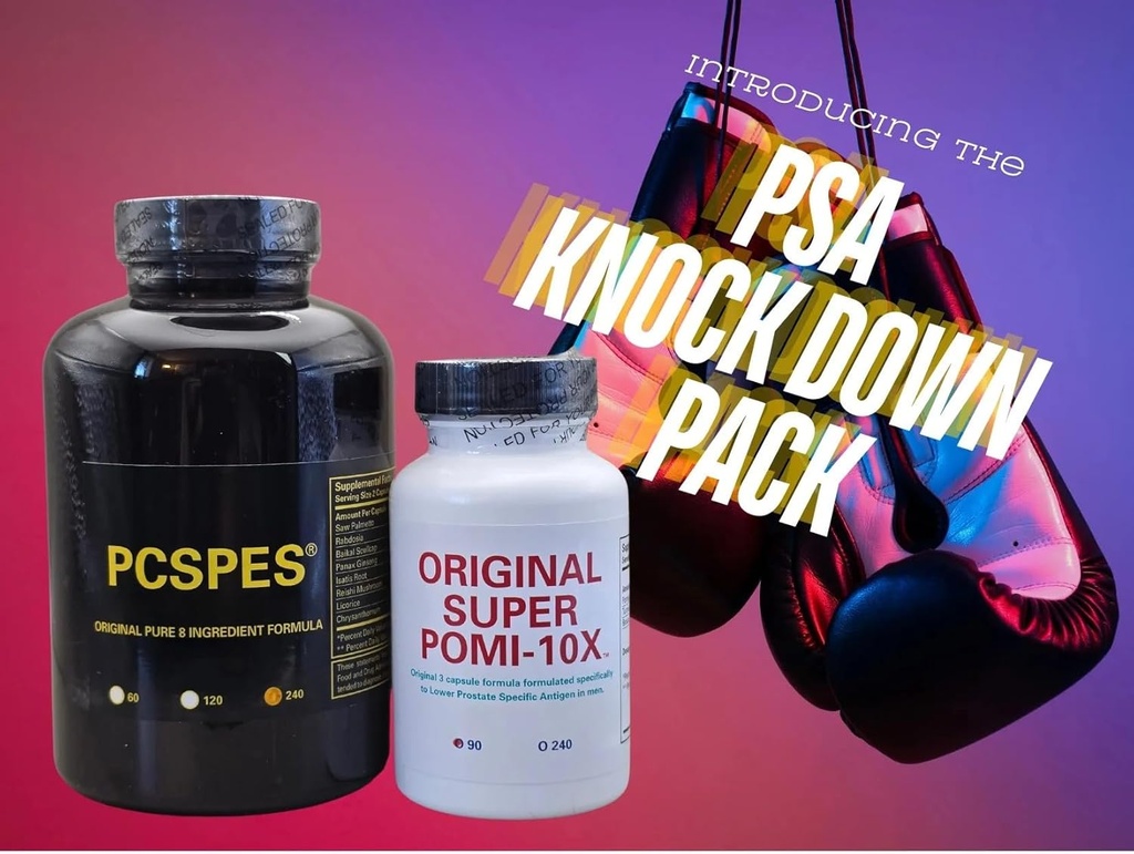 Super POMI 10X 男性前列腺健康补充 - 支持健康 PSA 级别,更好的Bladder控制和夜间尿液 - 非GMO,Soy-free 330 Count