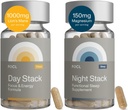 FOCL AM PM Nootropic 日间焦点+夜时恢复功能补充 AM - 支持焦点能量记忆认知性能 QM 支持冷静休息睡眠,Melatonin-Free