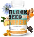 Turmeric 1350 mg Curcumin 150 mg 黑种子粉 75 mg 姜汁 提取 50 mg 黑椒果汁 提取 10 mg Bioperine 60 Veggie Count Capsules by Sweet Sunnah