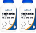 Nacinamide(维生素B3)500毫克,240卡普尔(2瓶)
