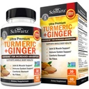 Turmeric Crucumin和Ginger 补充剂 - 95% 具有超高吸附性生物Perine黑椒提取剂的标准化Crucuminoids - 天然联合支持补充剂 - Gluten-Free - 60 Capsules