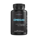 Livingood Daily Fish Oliega Omega 3 补编,来自野生捕捉鱼的EPA和Dha,Omega 3 脂肪酸用于心脏,大脑,以及男女联合健康,Gluten Free,30天供应,60软胶