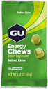 GU Energy Chews,配有电解质的盐液液能源,Vegan,Gluten-Free,Kosher,无咖啡因,以及供任何工作使用的乳制品,12袋(共计24个)