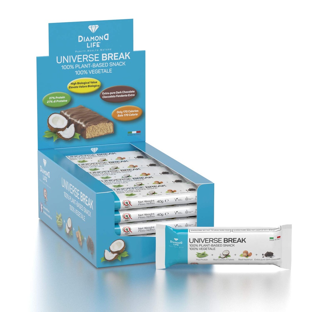 UNIVERSE BREAK - 椰香 - 完美平衡的低卡路里植物基条 - 钻石生命