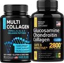 Bone & 联合支持、 健康头发和钉子 — 多科拉根 Capsules 90pcs 和 Glucosamine Capsules 120pcs