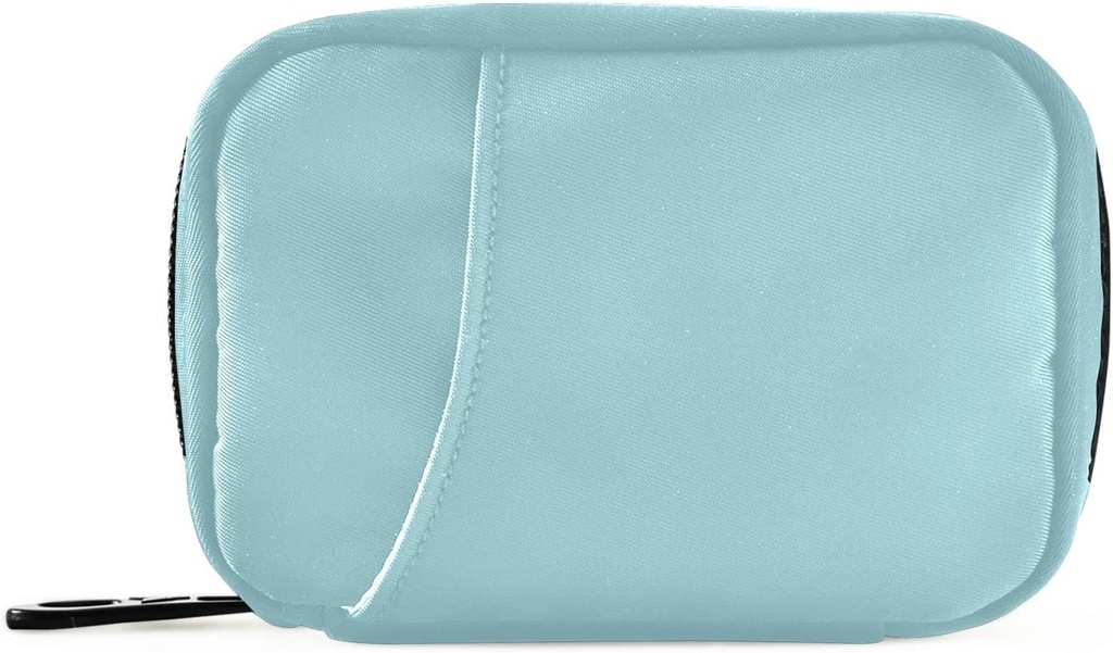Naanle药盒 7日药盒 旅行药盒 旅行药盒 组织者 Bag Zipper Portable Weekly Case Contract 缩写 维生素 补充 持有者,固体 彩色 天蓝 4.6 x 3.14 x 1.88 Inch 1.0 Count 0.12公斤