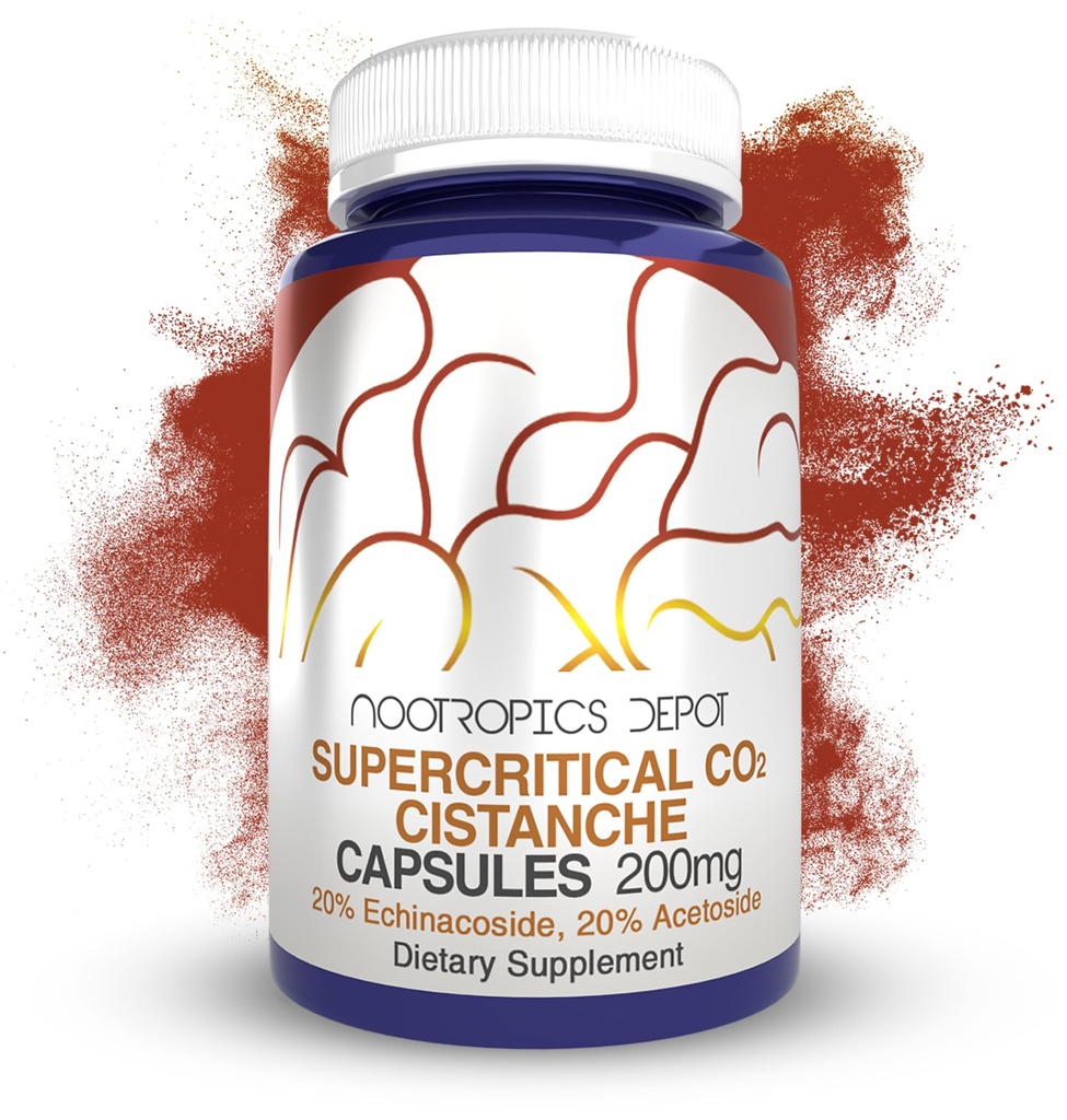 Cistanche超临界CO2 提取 Capsules 20% Echinacoside + 20% Verbascoside (Acetoside) → 60 计数