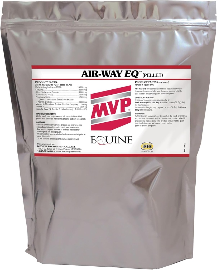 MVP Air-Way EQ(10lb) 支持马的健康肺功能和季节性过敏支持