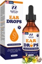 天然耳滴(Natural Ear Drops for Ear Introduction) – 成人,儿童与宠物的草耳滴(Herbal Eardrots for adds, Children and Pets) – 苏特斯不适,耳ches,伊奇耳s,游泳耳ar, & Loosens Wax – 儿童安全耳油在美国制造(2 Oz)