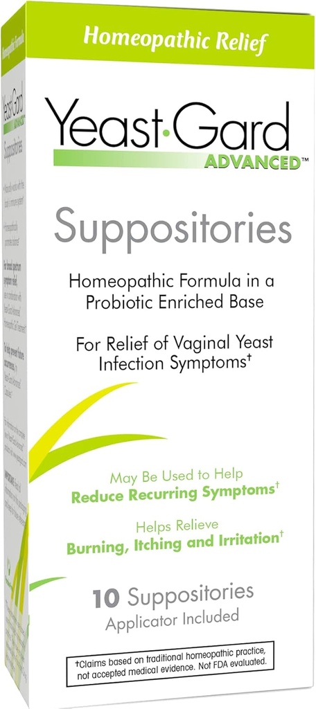 YeastGard 高级顺势疗法 Yeast Independence 病毒感染 阴道假设 -- -- 10个计数框