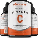 Liposomal维生素C 2000mg 成人液体,高吸收VIT C, 最大限度地增加维生素C, 免疫系统和抗氧化剂支持, 60ML(1瓶)