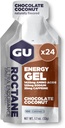 GU 能源 Roctane 超耐力能量 Gel, Vegan, Gluten-Free, Kosher, 和乳房免费运动营养 跑步, 自行车, 徒步或滑雪, 巧克力椰子, 24-Count
