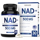 NAD补编(纯度为95%的NAD+Per service) NMN补编,NAD Nicotinamide Riboside Support(第三方测试,Vegan Safe,非GMO,无填充器,美国制造-30 Vegan Capsules)