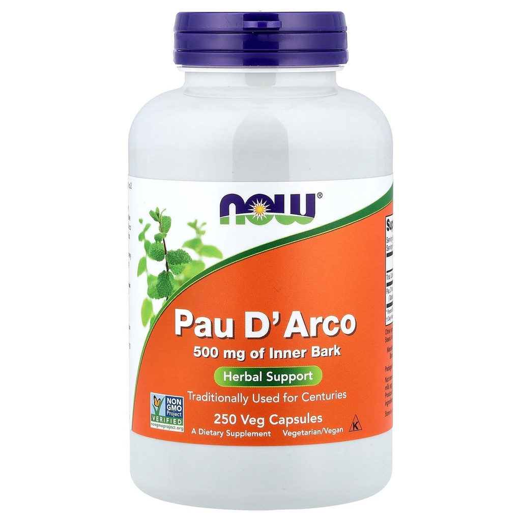 现在的食物PAU D'Arco,500毫克,250Veg卡普尔