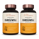Live Agender Curcuwell - Curcumin and Boswellia Blend - 最大力量联合,体力和认知支持 - 60天供应(2-Pack)