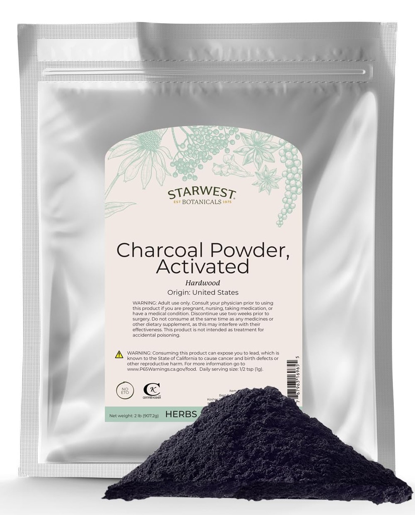 西星植物学 活化炭粉 2英镑