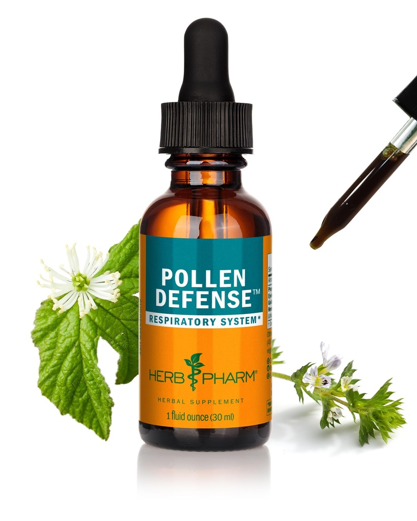 Herb Pharm Pollen Defence 液态呼吸系统支持药 - 1 Ounce(FEYE01)