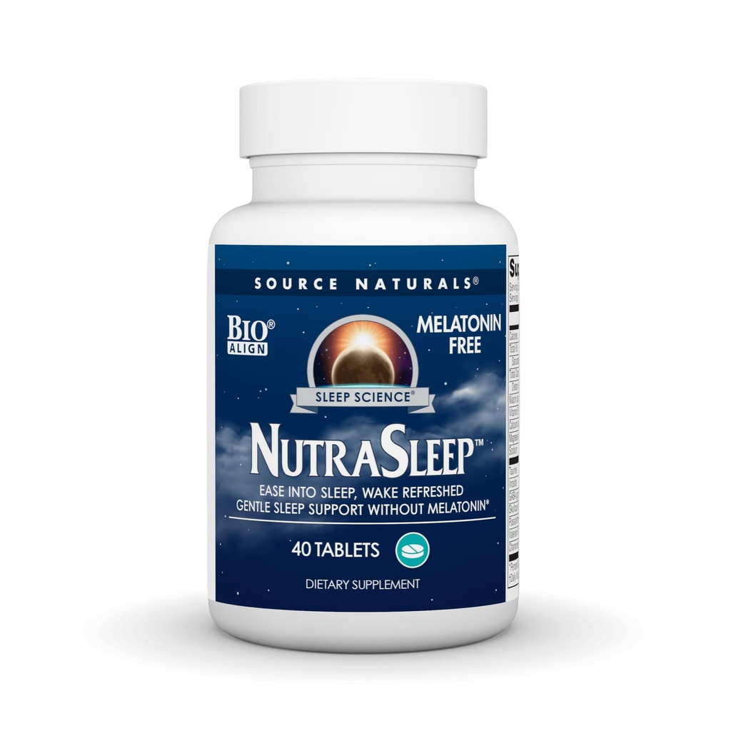 资料来源:Naturals NutraSleep, Melatonin-Free 多营养素和草药综合体, 放松支持的蔬菜公式 - 40块