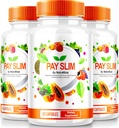 努特拉里泽(3 Pack) Pay Slim Capsules, PaySlim All-Natural 补充健康体重损失, 实现身体和健身目标的精品公式,官方审查(180 Capsules)