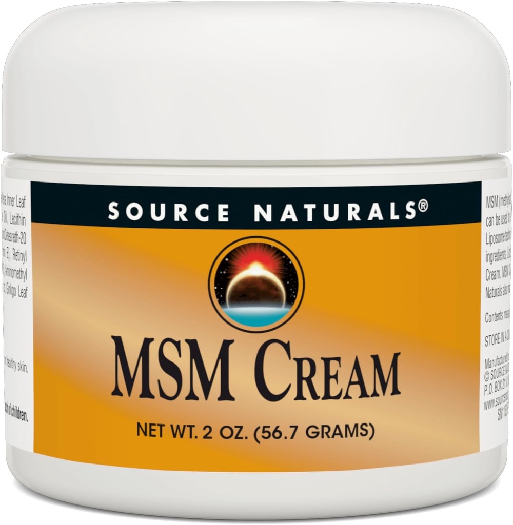 资料来源:Naturals MSM Cream - 含有维生素E和Ginkgo - 2 oz