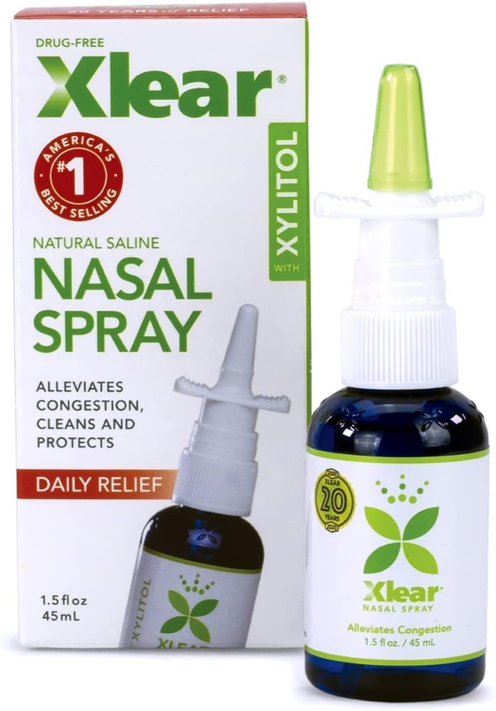 Xlear Natural Nasal Spray with Xylitol, 1.5 fl oz (12页)